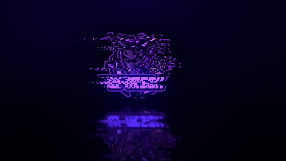 Glitch Neon Logo Reveal