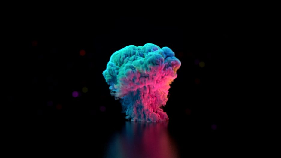Colourful Particles Logo Reveal